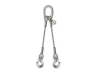Kabelstrop 2strengen 1.4t 0-45° Kabel Ø 10mm Met Sika-haak - 2