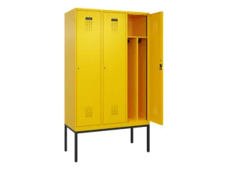 locker voor scheiding van kleding,HxBxD 2120x1200x500mm,3vak - 1