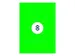 Gekleurde Etiketten 105x74mm Fluor Groen 42120