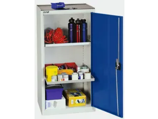 Gereedschapskast Hxbxd 1000x500x500mm 2 Legborden Romp RAL7035 Front - 1