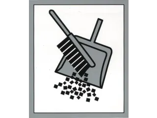 Pictogram Stickers Voor Afvalverzamelaar 6 Symbolen - 6