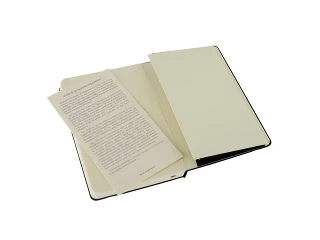 Notitieboek Moleskine pocket 90x140mm lijn hard cover zwart