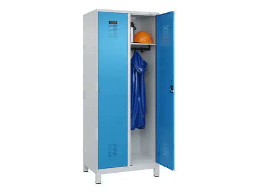 locker,HxBxD 1950x800x500mm,2vak,vak B 400mm,cil.-slot,voeten
