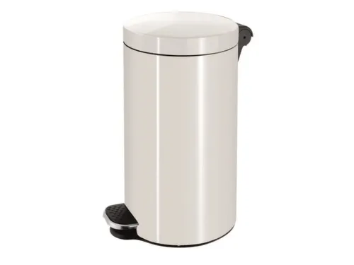 Antibacteriële pedaalemmer,20l,HxØ 440x300mm,romp staal RAL9016