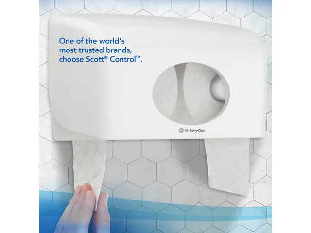 Toiletpapier Scott Control 3-laags 350vel wit 8518