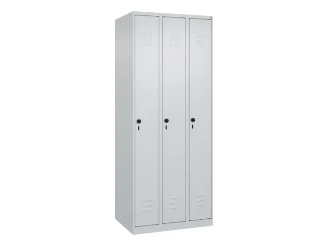 locker,HxBxD 1850x750x500mm,3vak,vak B 250mm,draaigrendel