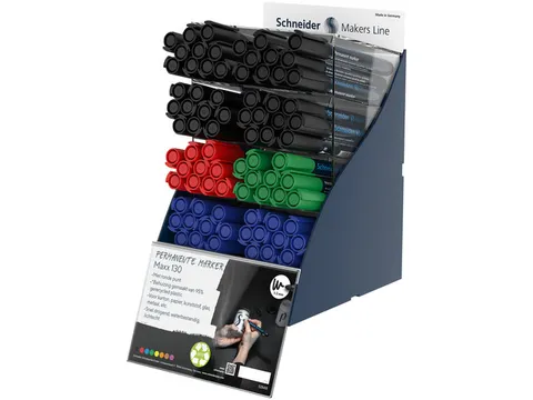 Permanent Marker Schneider Maxx 130 SIS-display inhoud 80 stuks
