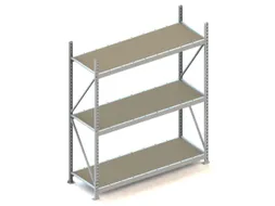Breedvakstelling Basisveld 2200x1800x650mm 3 Houten Legborden 600kg