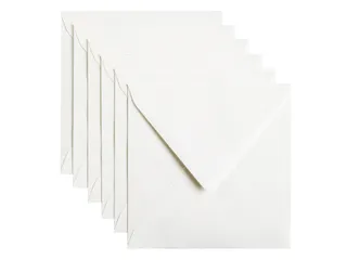 Envelop Papicolor 140x140mm Hagelwit Gegomd - 1