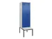 armoire vestiaire avec banc noir et blanc,HxlxP 2120x600x815mm