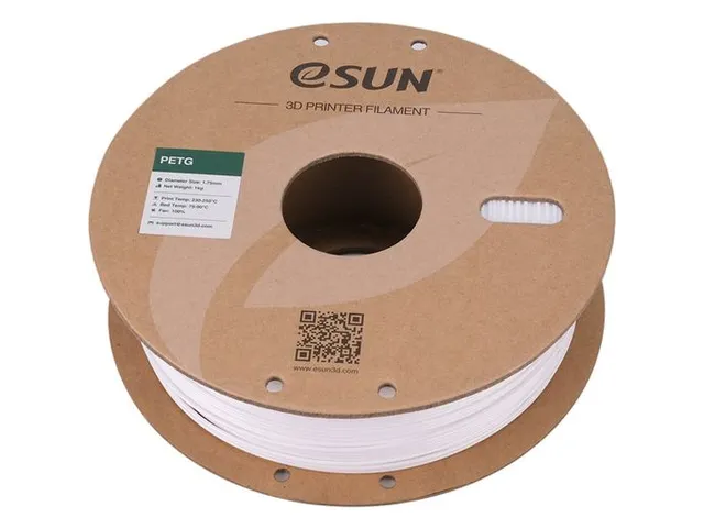 eSUN 3D printer Filament PETG 1,75mm Solide Wit 1kg