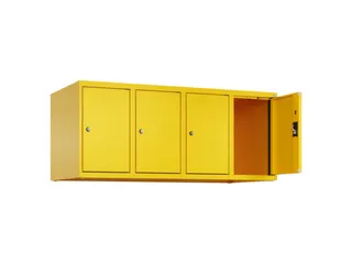 opzetkast,v. locker,4vak.,vak B 300mm,HxBxD 500x1200x500mm - 1