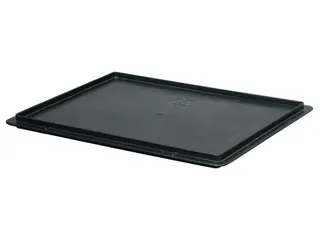 oplegdeksel,PP,v. ESD-stapelbak,BxD 400x300mm,zwart - 2