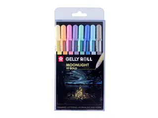 Gelschrijver Sakura Gelly Roll 1.0mm Moonlight 10 Pastel 8 stuks - 1
