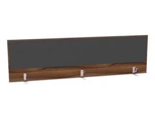 opzetpaneel bureau aanbouw achter NP-tiepolo nut antraciet 2000mm - 1