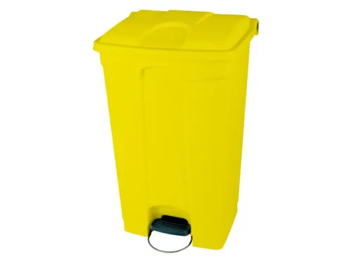 Afvalbak 90 liter HxBxD 820x412x500mm PP geel