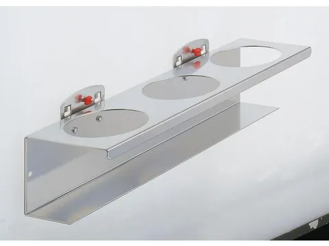 Spuitbushouder Geperforeerde Platen 3-Voudig 300x70mm Aluminium