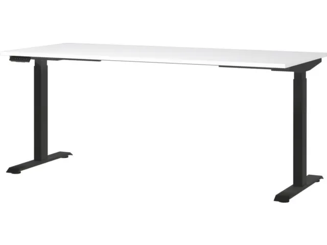 Elektrisch ihv bureau,HxBxD 720-1200x1800x800mm,blad wit