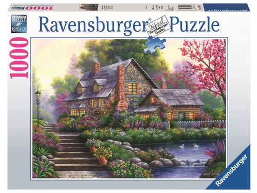 Puzzel Romantische cottage 1000 stukjes