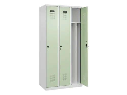 locker voor scheiding van kleding,HxBxD 1850x900x500mm,3vak