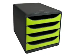 Big-box Classic Ladenblok 4 Laden A4+ Grijs Groen