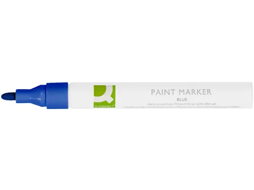 Q-CONNECT Paintmarker op oliebasis ronde punt 2-3mm Blauw