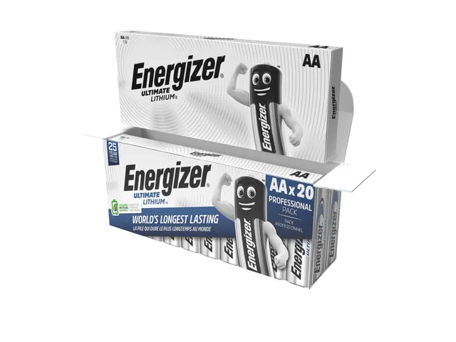 Batterij Energizer Ultimate Lithium 20x AA