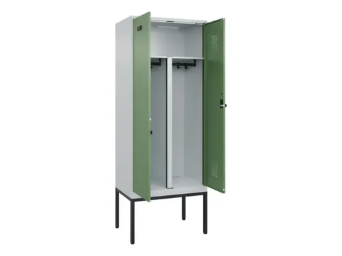 PBM-locker,HxBxD 2120x800x500mm,2vak,vak B 400mm,draaigrendel