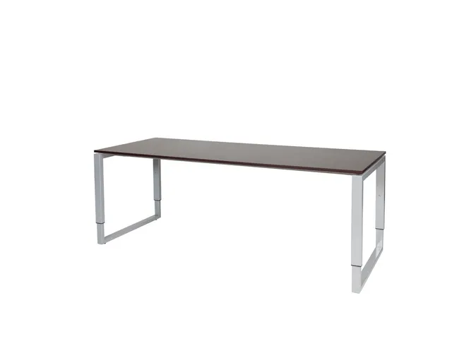 Domino Plus Bureau Hoogte Verstelbaar 2000x800mm Logan Eiken 25mm Alu