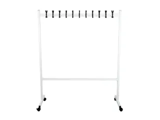 garderoberek,verrijdbaar,HxLxB 1700x550x1400mm,22haak,Staal/kunststof - 1