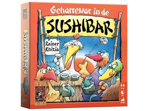 999Games Geharrewar in de Sushibar Dobbelspel 8+