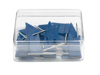 Markeervlaggetjes Alco 20 stuks in doosje donkerblauw - 1