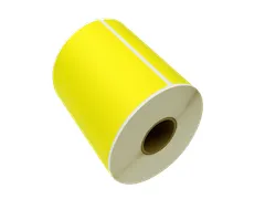 Gekleurde verzendlabels op rol 102x152mm Geel 2800 etiketten