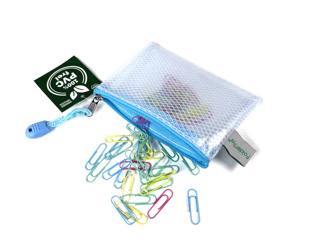 Pochette zip Foldersys EVA A7 bleu pastel