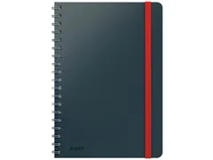 Notitieboek Leitz Cosy B5 lijn spiraal grijs