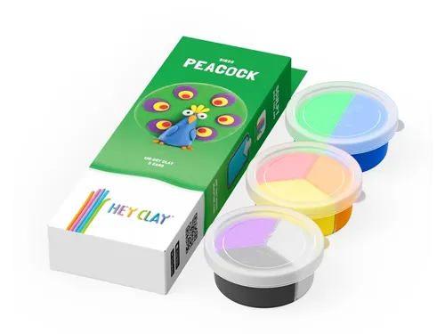 Klei Hey Clay Peacock 3 potjes