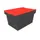 Herbruikbare containers HxLxB 340x610x400mm 58l PP-regeneraat rood