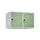opzetkast,v. locker,2vak.,vak B 400mm,HxBxD 500x800x500mm,vleugeldeur