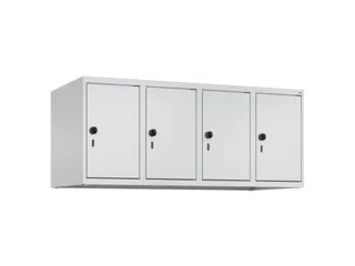 opzetkast,v. locker,4vak.,vak B 300mm,HxBxD 500x1200x500mm - 2