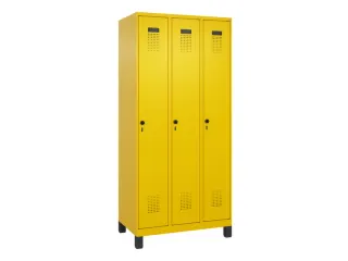 locker,HxBxD 1950x900x500mm,3vak,vak B 300mm,draaigrendel,voeten - 3