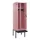 locker met bank,voor scheiding van kleding,HxBxD 2120x600x815mm,2vak