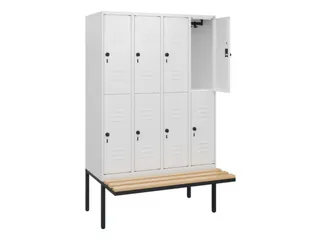 Dubbeldekse dekenkist,HxBxD 1950x1200x815mm,4x2vak.,vak B 300mm - 2