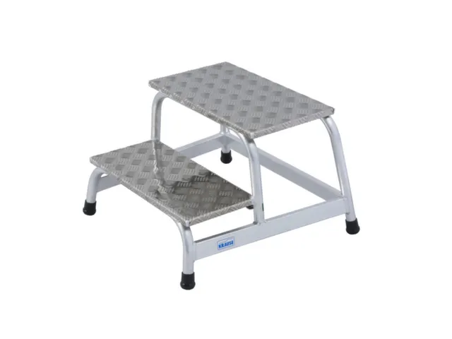 Marchepied industriel H 400mm 2 marches aluminium