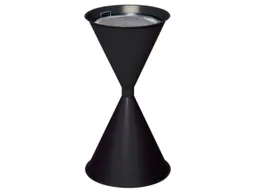 Zandasbak Staalplaat 730x400mm Ronde Trechter Verzinkt Ral7021