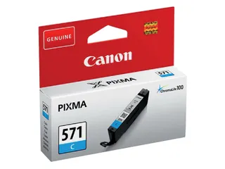Inktcartridge Canon CLI-571 Cyaan - 1