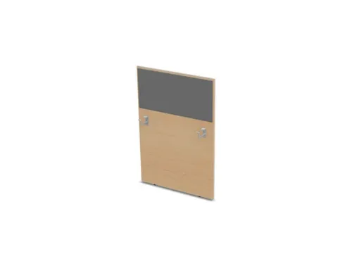 baliepaneel,v. bureau,aanbouw rechts,B 800mm,NE-esdoorn,BN8078-grijs