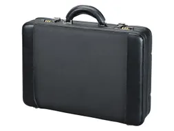 pilotenkoffer Alassio modica 32,5x45,5x10,5 cm zwart nylon kunstleer