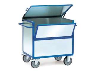 Bakwagens Met Wanden Van Staalplaat 2833 600kg 1200x800mm Ral5007 - 1