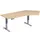 Elektrisch in hgte vst. hoekbureau,HxBxD 730-1230x2166x1130mm
