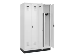 PBM-locker,HxBxD 1950x1200x500mm,4vak,vak B 300mm,draaigrendel